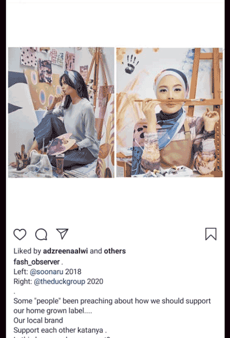 Team Kreatif dUCk Vivy Yusof Tiru Kempen Iklan Hijab Nia