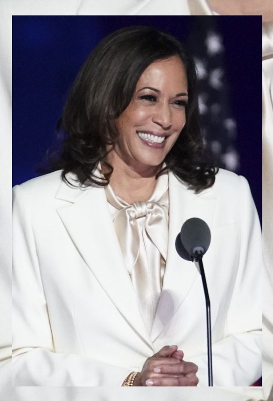 Maksud Di Sebalik Sut Serba Putih Kamala Harris